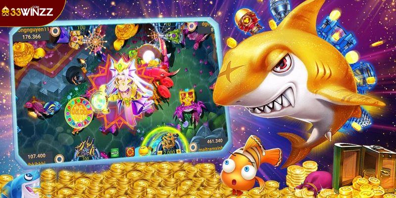 Các loại hình chơi game trong cách bắn cá 33win trên điện thoại
